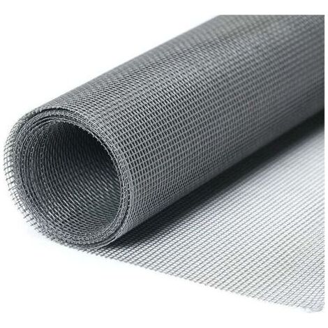PA Moustiquaire Fenêtre 1.3 x 1.5m Anti-Insectes Découpable Aux Dimensions Pour Porte Fenêtre Baie Vitrée Gris (1/4)