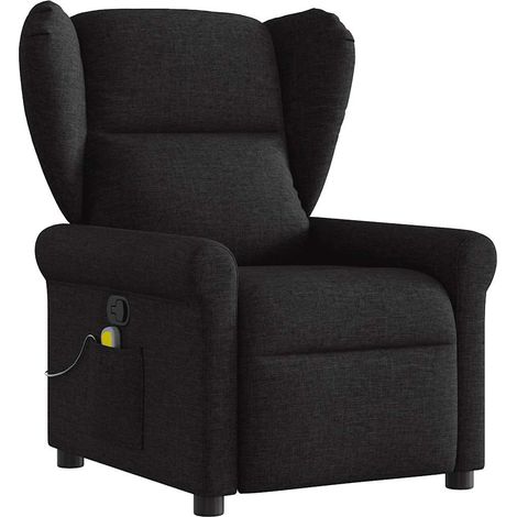 Maison Exclusive - Massagesessel Schwarz Stoff