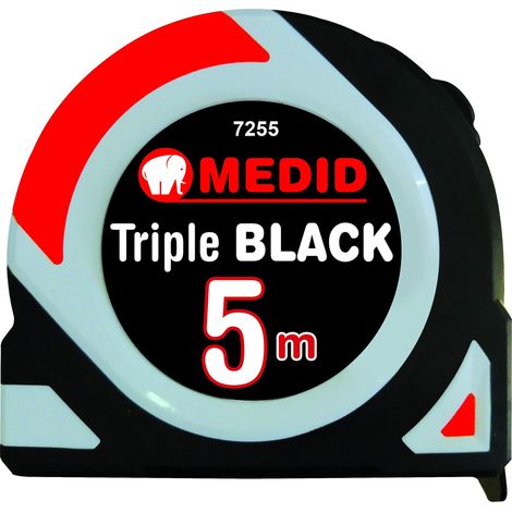 Medid 5mt flessometro tascabile triple black (1/5)
