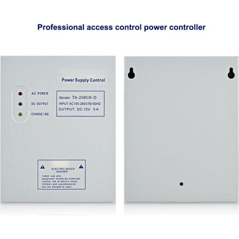 Alimentation Secteur DC 12V/5A pour Système de Contrôle d'Accès Porte - Bloc d'Alimentation UPS (1/5)