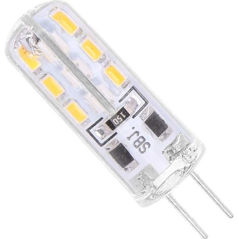 TRADE SHOP - Lampadina Led 3w 24 Smd G4 3014 Attacco A Spillo Luce Bianca Calda Fredda 12v - -Bianco Caldo - (1/5)