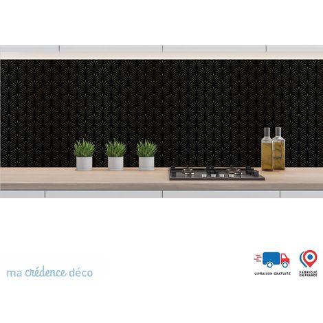 Crédence : Rosace art déco doré 2 - Alu composite - 60 - 120 (1/3)