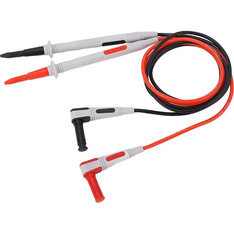 Lot de 2 Pointes de Test Multimètre, Embout 0,3mm, Fiche 3,5mm, Sondes Électriques Universelles pour Dépannage de Circuits (1/5)