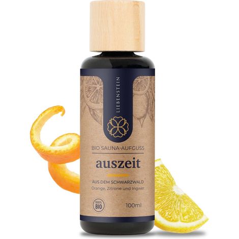 Liebenstein Saunaaufguss “Auszeit” - Orange, Zitrone & Ingwer 100ml Aufguss (1/5)