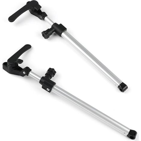 Lot de 2 barres de support de fenêtre télescopiques en alliage d'aluminium pour camping-car ou caravane (1/5)