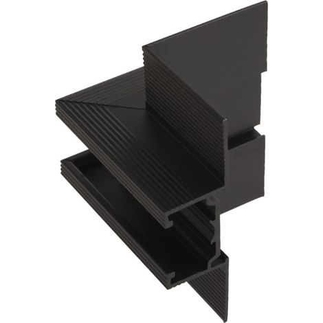 Staffa angolare soffitto per binari MICRO11 nera Maxlight (1/2)