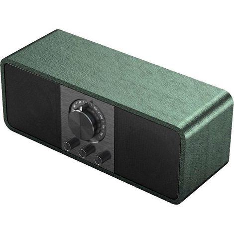 Radio FM portable rétro en bois, récepteur sans fil Hi-Fi B-- (1/5)