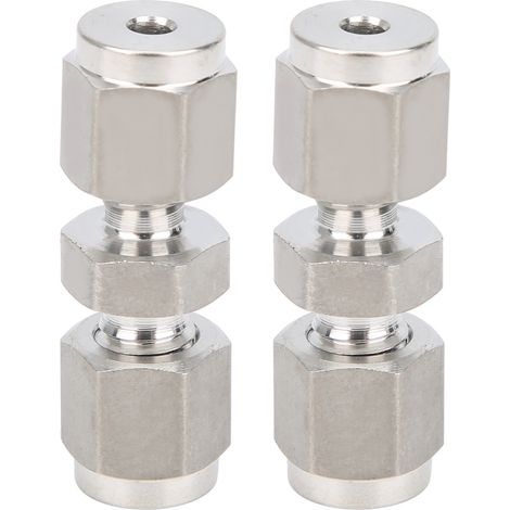 raccords à compression droits à double anneau en acier inoxydable 316 (Ф3) (1/5)