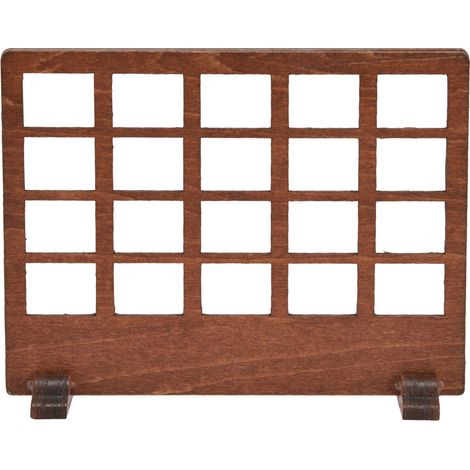 6 pièces Mobilier miniature pour maison de poupée, en contreplaqué de tilleul, design léger et coloré, idéal pour décorer intérieurs miniatures et présenter des plantes en pot (1/5)
