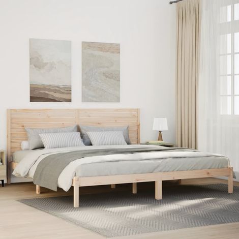 Massivholzbett Extra Lang ohne Matratze 200x210 cm (1/5)