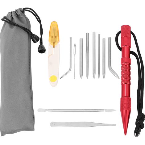 12 Aiguilles à Paracorde pour Tissage et Couture - Kit Outil de Survie et Camping (1/5)
