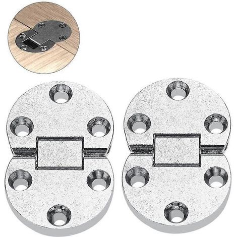 Charnières ovales en alliage de zinc (54 x 35 x 7 mm) pour abattant de table, mini-charnières autoportantes, quincaillerie pour meubles. (1/5)