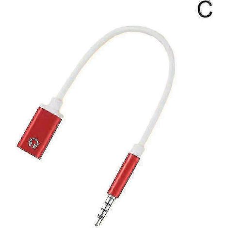 Adaptateur casque USB-C femelle vers jack 3,5 mm mâle - Design plat, facile à utiliser (2025)