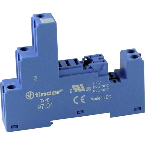 Finder 97.01 Zoccolo per relè Finder 46.61 (L x L x A) 82.9 x 15.8 x 35.3 mm 1 pz.