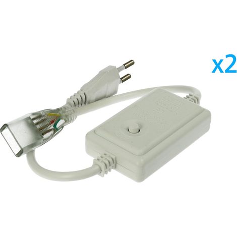 2 PZ Spine Alimentatore Trasformatore 4 Pin RGB Passo 12mm con Controller per Bobina LED RGB 220V 50m 500W (1/3)