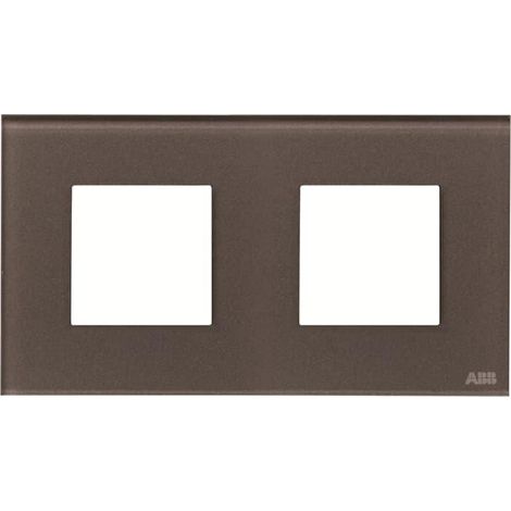 Zenit Plaque de Finition 2X2M Verre Cafe 2CLA227200N3702 ABB N2272CC