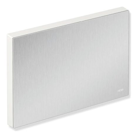 HEWI 900.51.002XA 98 Abdeckung für Montageplatte des Systems 900, Frontplatte aus Edelstahl, schliff, Rahmen der Abdeckung aus Polyamid, zur Verkleidung montierter Montageplatten, in HEWI Farbe 98 (Si (1/2)