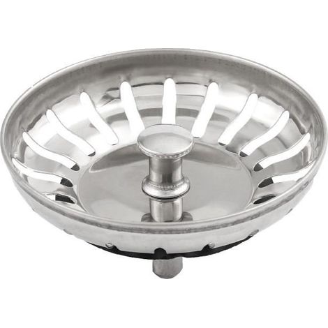 2er-Set 80-mm-Spülbeckenstopfen – Edelstahl 304 SS mit Korrosionsschutz für 80-mm-Spülbeckenabfluss – Filter, Küchensieb, ideal zum Abtropfen und Anti-Blockieren (1/5)