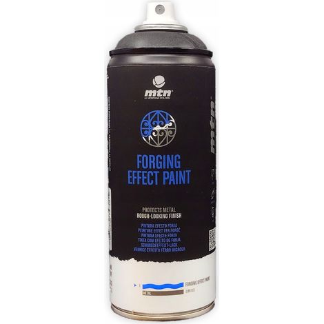 Barniz gris antracita rugoso con efecto de textura metálica en spray, 400 ml. (1/3)