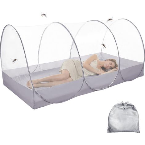 Moustiquaire pop-up ultra légère et pliable - Tente de camping familiale - Montage rapide pour les voyages en plein air - 190 x 90 x 90 cm (1/5)