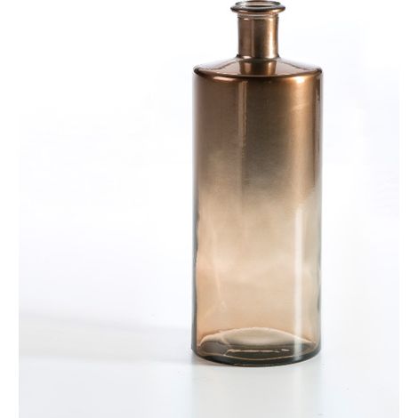 Vase 15x15x40 Verre Cuivre (1/2)