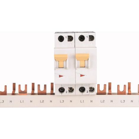 Barres de pontage 2phases pour prise Schuko Z-SD230 50A 000269526 EATON Z-SV-10/1P+N-SD