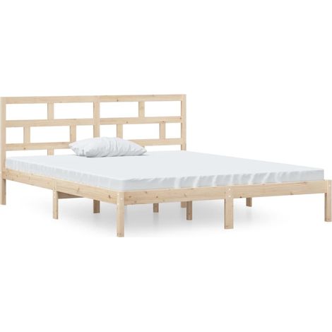 Maison Exclusive - Massivholzbett 120x190 cm