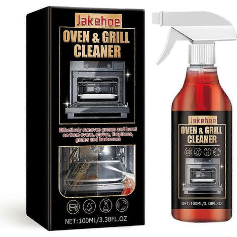 Nettoyant professionnel pour fours et grils, spray ultra-puissant qui élimine les graisses incrustées sur les plaques de cuisson et les hottes de cuisine. (1/4)