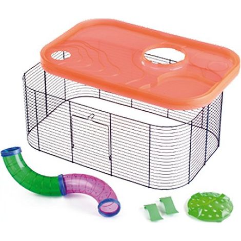 Imac Kit Fantasy Gabbia per Roditore Verde con Casa Inclusa