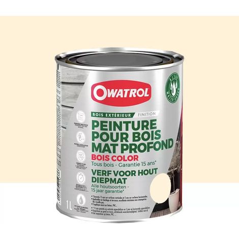 Peinture Bois Owatrol Mat Profond Lin 1 L (1/3)