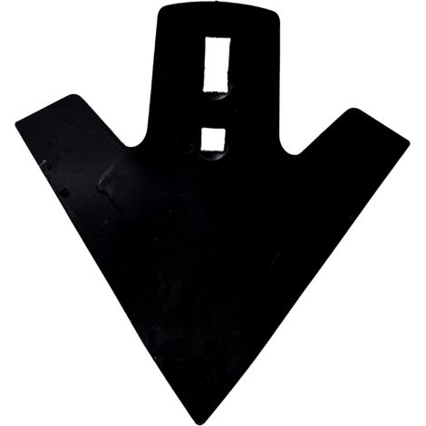 Vomerina di ricambio per coltivatori dimensioni di 205x225 mm fori quadri Ø 11,8mm (1/4)