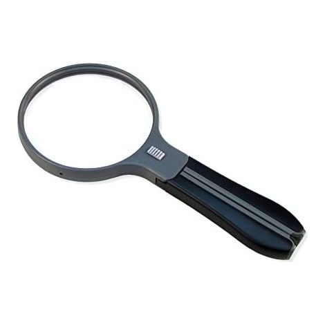 Carson Lente d'ingrandimento con impugnatura divisa di Mango Staccabile e a mani libere, ingrandimento 2X, lente Spot Lens 3.5X, con luce LED