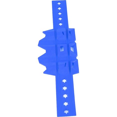 Couvre-protecteur de pot d'échappement moto universel anti-chaleur bleu (1/5)