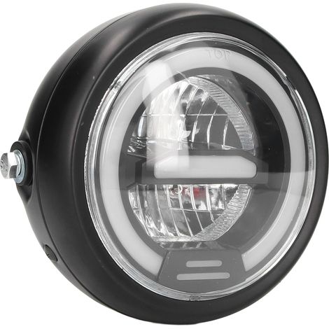 Faro a LED rotondo da 6,5 pollici per moto, faro impermeabile a 12V CC per scooter/motocross