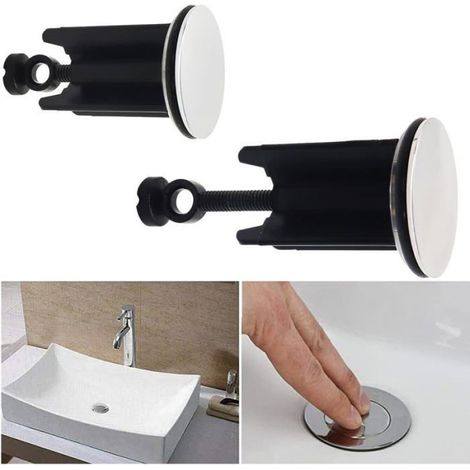 4 Bouchons d'évier 40mm universel, pour évier standard baignoire bidet salle de bain accessoire Cuneary (1/5)
