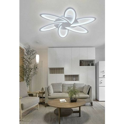 Trade Shop - LED Deckenleuchte 59 Watt Moderne Lampe Weiß Kalt Warm Naturlicht C15 -
