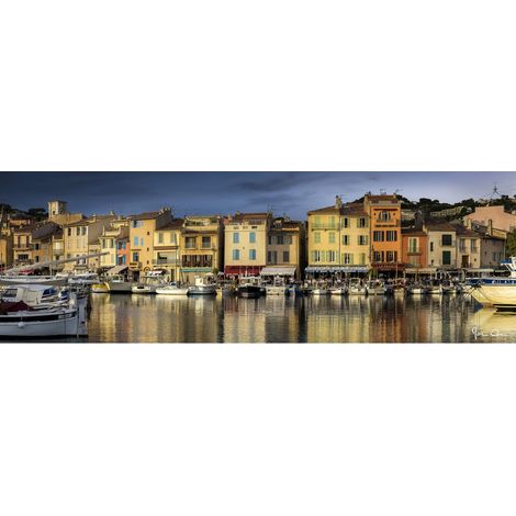 Tableau sur toile Cassis 30x97 cm - Impression sur Toile Murale Décorative - Image imprimée en HD sur Toile - Toile sur Châssis en Bois FSC - Fabriqué en France (1/4)