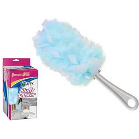 6PZ set piumino fluffy duster con 5 cuffie di ricambio