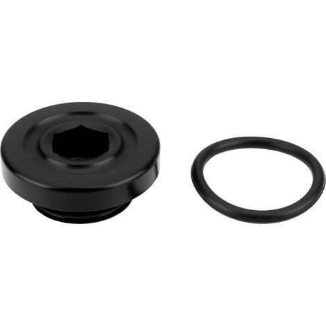 Bouchon de Vidange Et de Remplissage D'huile de Carter pour Quad avec Joint Torique 1S3-15189-00-00 Compatible avec Raptor 700 700R Noir (1/5)