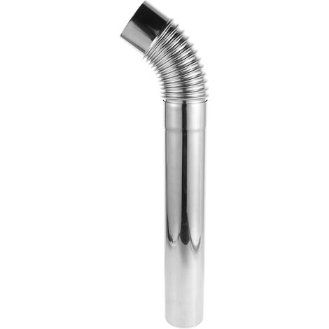 Rallonge de Cheminée Acier Inoxydable pour Poêle de Tente Coude avec Tube et Résistant Haute Température pour Camping (1/5)