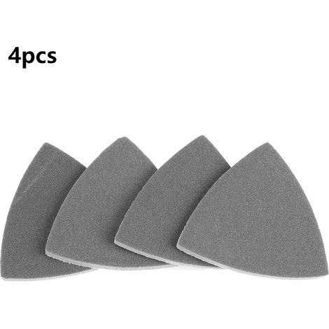 Ortviai Blocs de ponçage triangulaires en mousse, 4 pièces, grain 300-400, 90 x 90 x 90 mm, réutilisables et polyvalents (1/5)