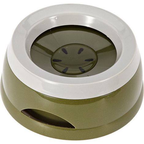 Pet Car Bowl, Spill-Proof Dog Bowl, Drip-Free Dog Water Bowl, Portable Removable Blue Plastic Water Bowl, Floating Bowl (Army Green) (1/5)
