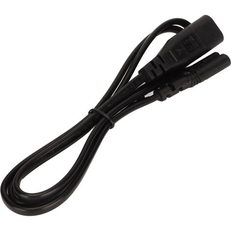 Câble d'alimentation IEC 320 C8 vers C7, 1 m (3,3 pieds), 1500 W, 2,5 A, résistant à la chaleur et étanche, pour lampes de bureau (1/5)