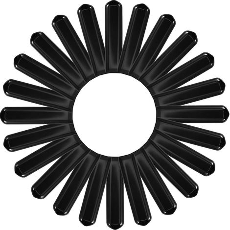 Protège-poignée de Robinet Extérieur en Pvc Noir Plat (1/5)