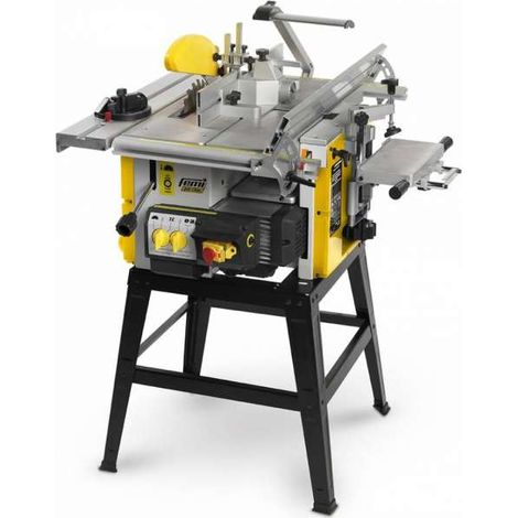 Femi Job Line – Toupie à bois 6 opérations – Scie circulaire 200mm, raboteuse 154mm, mortaiseuse 13mm – Moteur universel 1000W – Compacte pour atelier