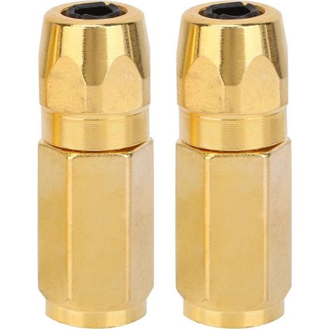 Buse de graisse, 2 pièces graisse de remplacement buse plate raccord mamelon pistolet à graisse accessoires de lubrification(Or) (1/5)