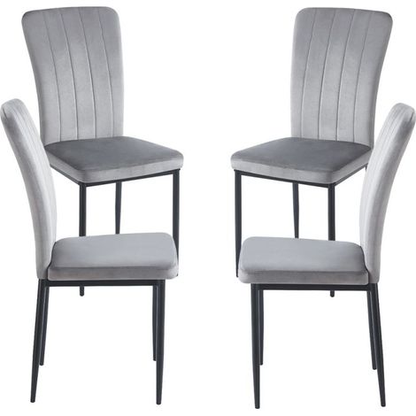 Packs Sillas Comedor - Pack 4 Sillas Bioba - Gris oscuro (1/5)