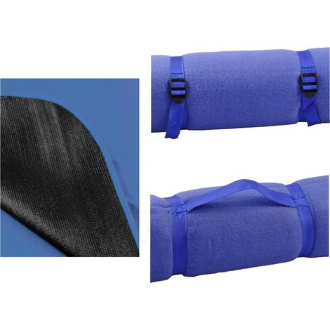 Picknickdecke 130x150cm wasserdicht Stranddecke Strandmatte Campingdecke Reisedecke Spielunterlage Decke Festival Picknick Camping Gartenparty Tragegriff - blau (1/5)