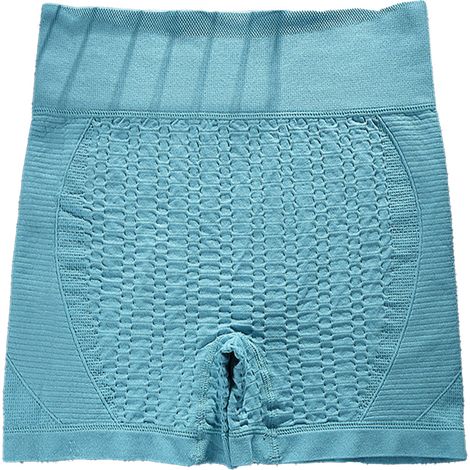 Shorty fitness femme taille haute gainante sculptant fessiers, sans couture respirant extensible, vert menthe, taille unique (42.5-75kg / 93.7-165.3lb) (1/5)