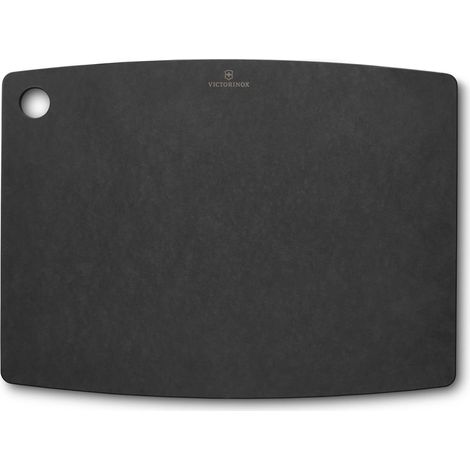 Victorinox Taglieri Cucina, per Alimenti, Ecologico Materiale, Per Carne, Verdure e Formaggio, Resistente, Adatto alla lavastoviglie, L (44.4 x 33 x 0.6) Nero (1/5)